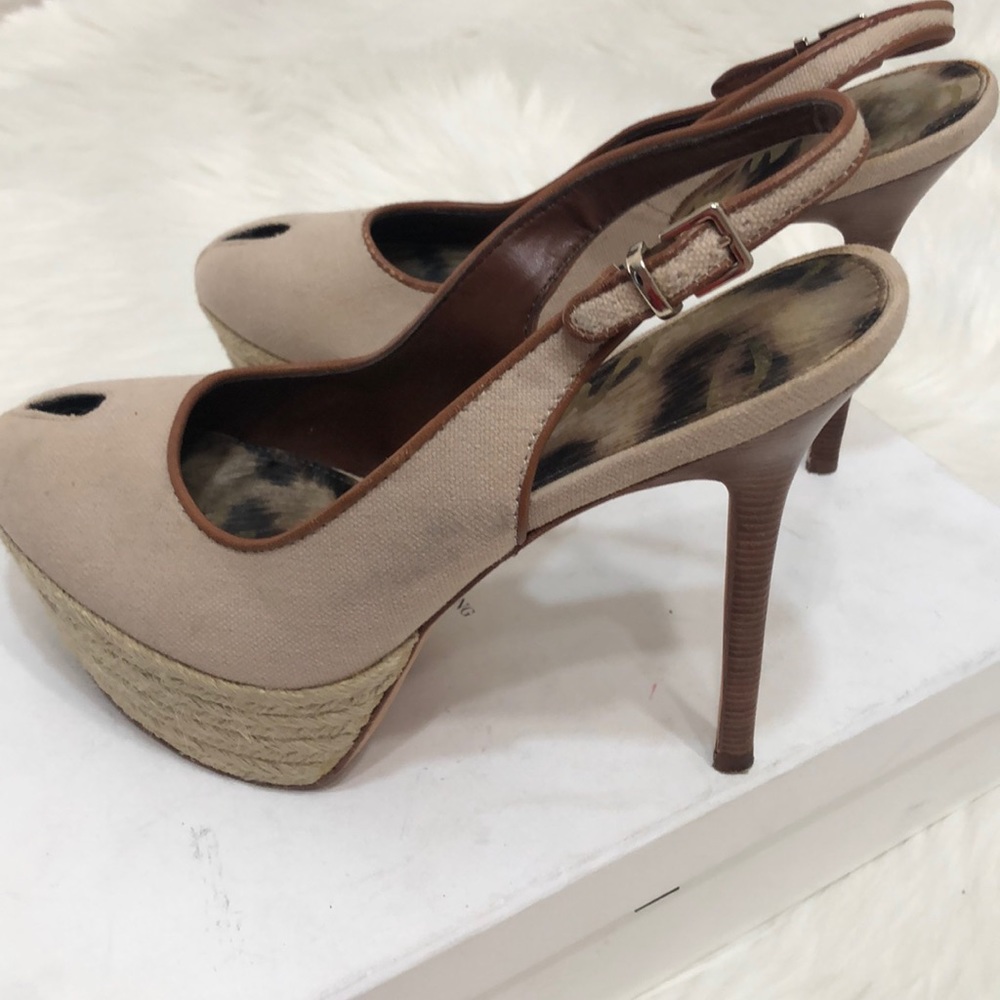 Sam Edelman S- Novato sand sling back pumps size 6 - Picture 5 of 7